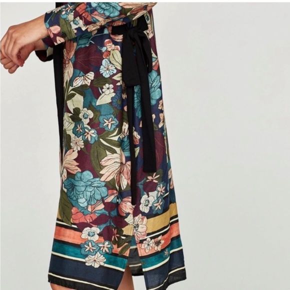 Zara Floral Tunic Dress size XS - Picture 9 of 12